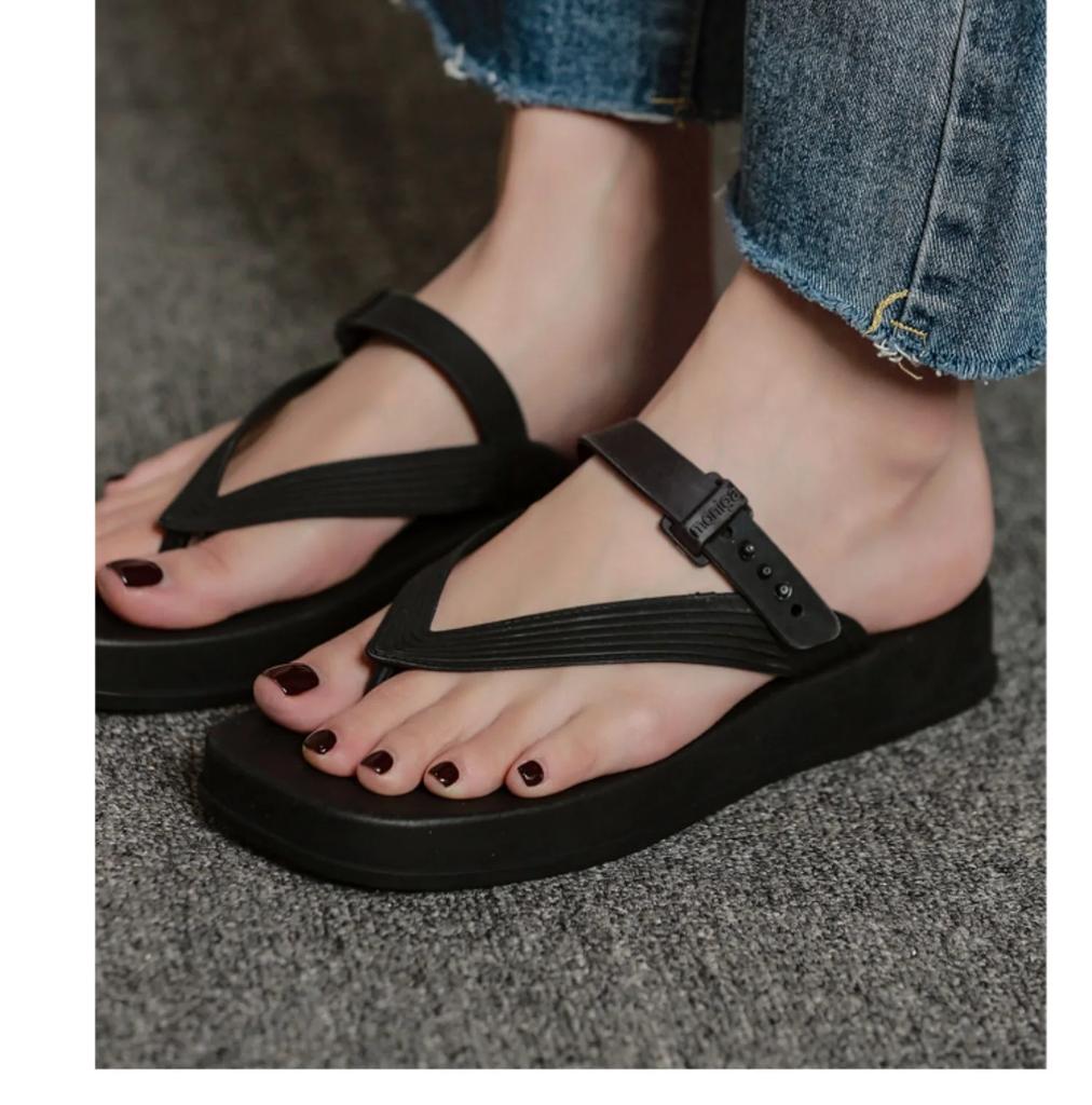 2024  Flip Flops for Women Casual Flat Slippers Sandals Comfort Lady PVC Beach Shoes Woman Slides Footwear