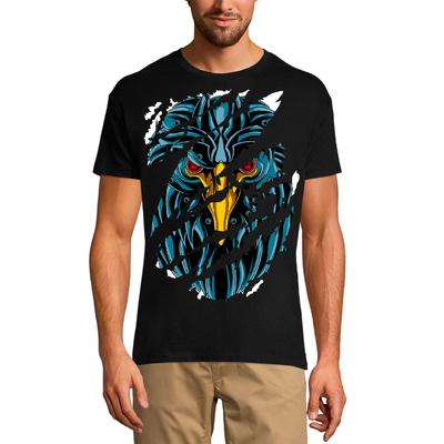 Men's Torn T-Shirt Red Eyes Raven - Urban Vintage Graphic Shirt for Men