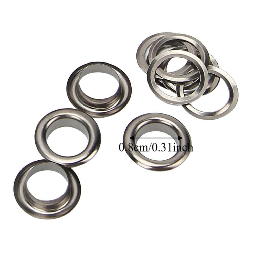 100pcs Plastic Storage Box Grommet Eyelet Kit Clothing Grommets Hole Punch Tool For DIY Projects