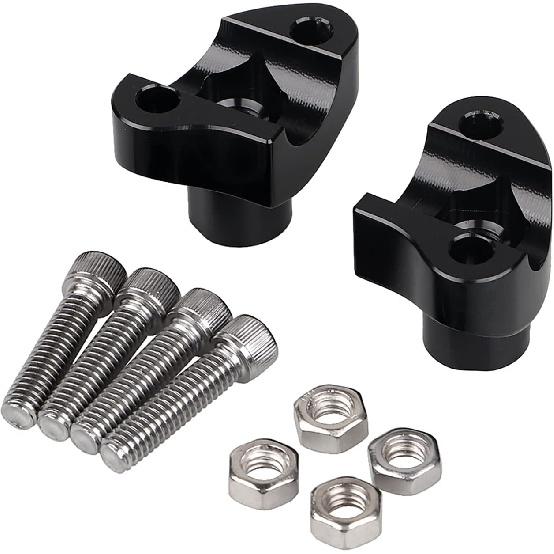 

Aluminum CNC Chrome 1.5 Inch Tall Handlebar Risers Bottom for Harley 1 Bar Sportster XLH XL 883 1200 Dyna Street Bob Fat Boy Heritage Softail FL чёрный
