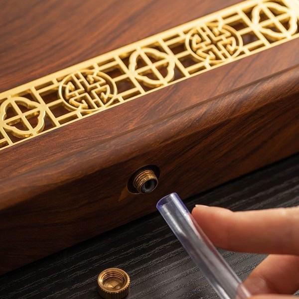 Solid Wood Tea Tray for Gongfu Tea with Drainage System