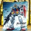 Gundam Themed Outdoor Customize Your Name Blanket Soft And Cozy Lightweight And Versatile For All Seasons Perfect For Travel Camping Picnic Sofa