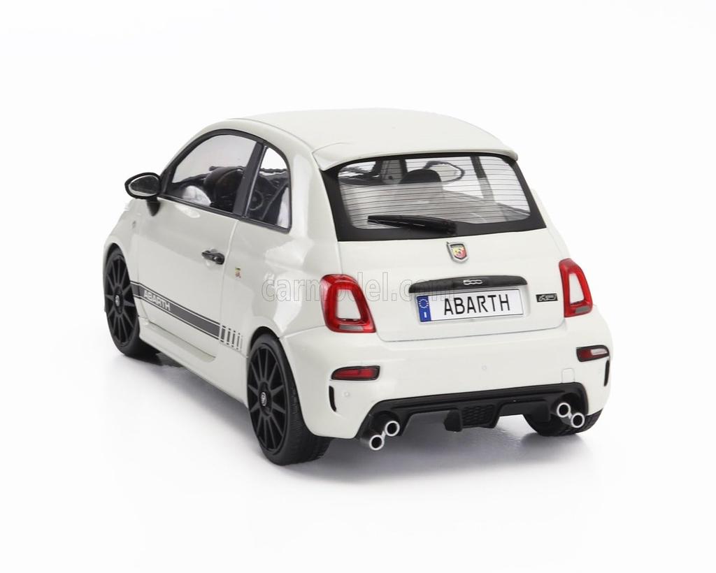 Mini auto FIAT 500 ABARTH SOLIDO FIAT NUOVA 500 ABARTH 595 2022 BÍLÁ ČERNÁ 1811301 1/18 1/18 [Položka]