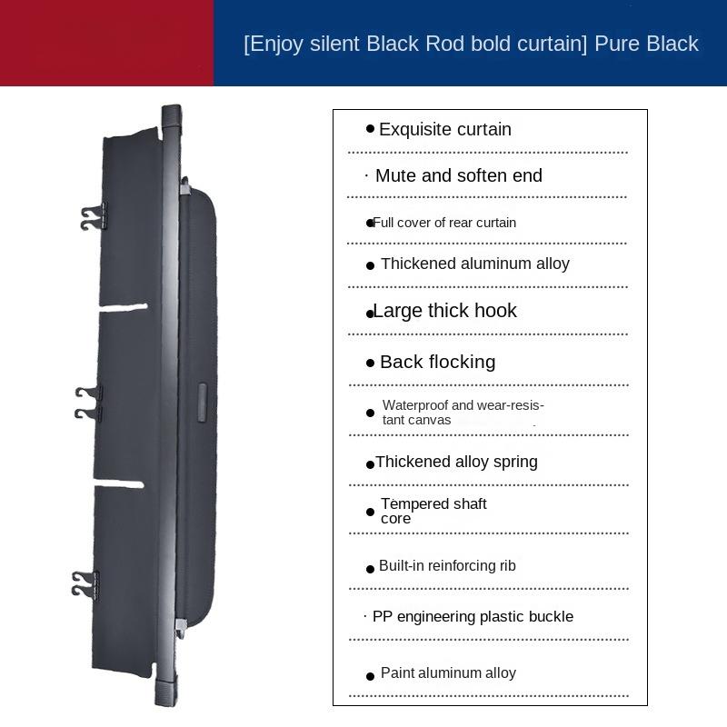 Trunk Cargo Cover for Volvo XC90 2003-2014 Security Shield Rear Luggage Curtain Retractable Privacy Car Accessories Organizer