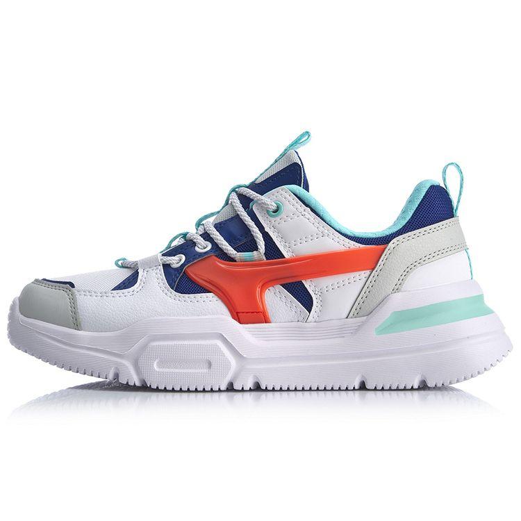 

Li Ning Mark Lite Sports Casual Shoes Women Sneakers White Blue Red AGCQ054-1