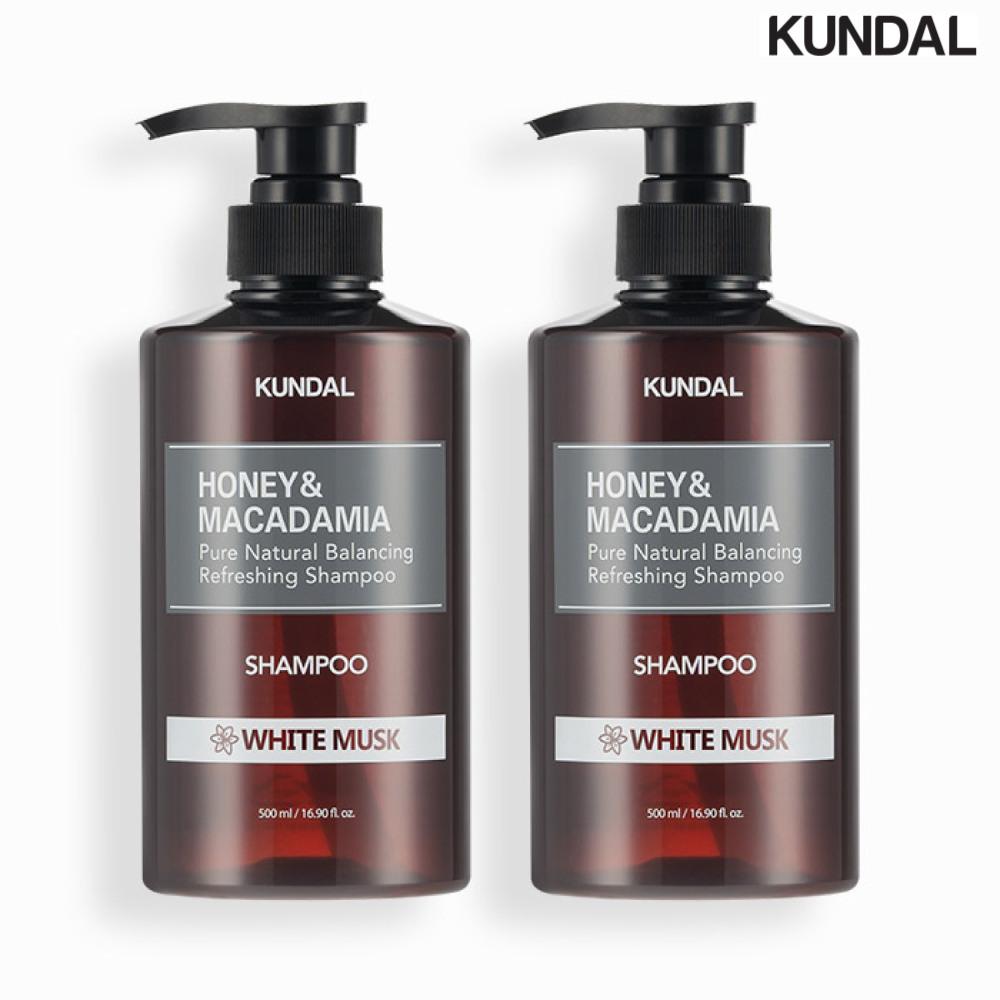 KUNDAL Nature Shampoo 500ml x 2 White Musk