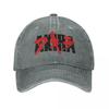 Bloody Akira Logo Unisex Baseball Cap Anime Distressed Washed Hats Cap Retro Outdoor Activities Unstructured Soft