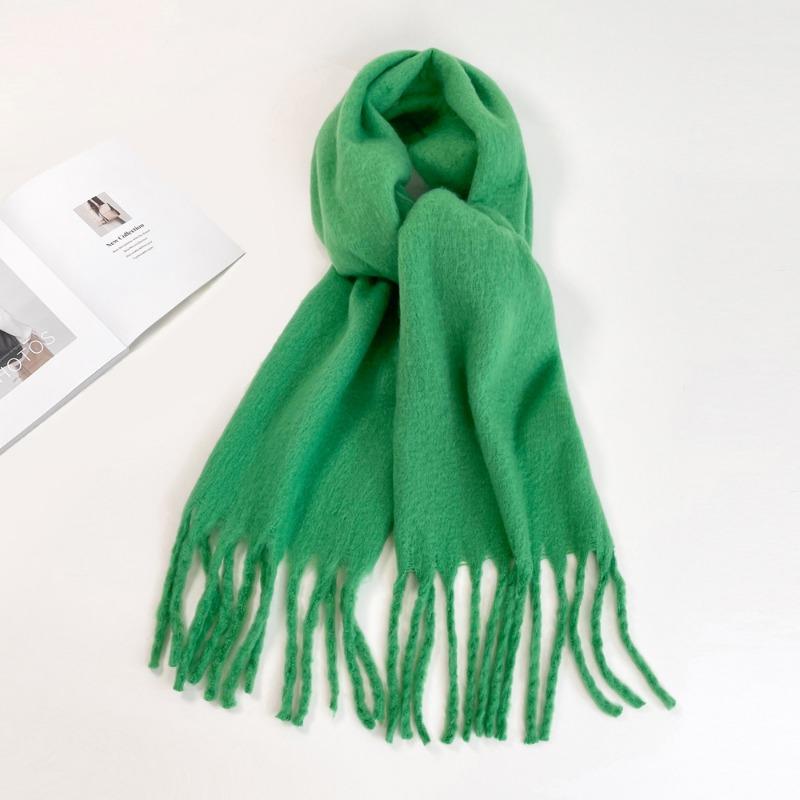 Solid Color Scarf Women's Winter New Imitation Cashmere Scarf Multi-color Warm Scarf Long Shawl