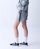CRUSHST Slim Striped Sweat Shorts Gray