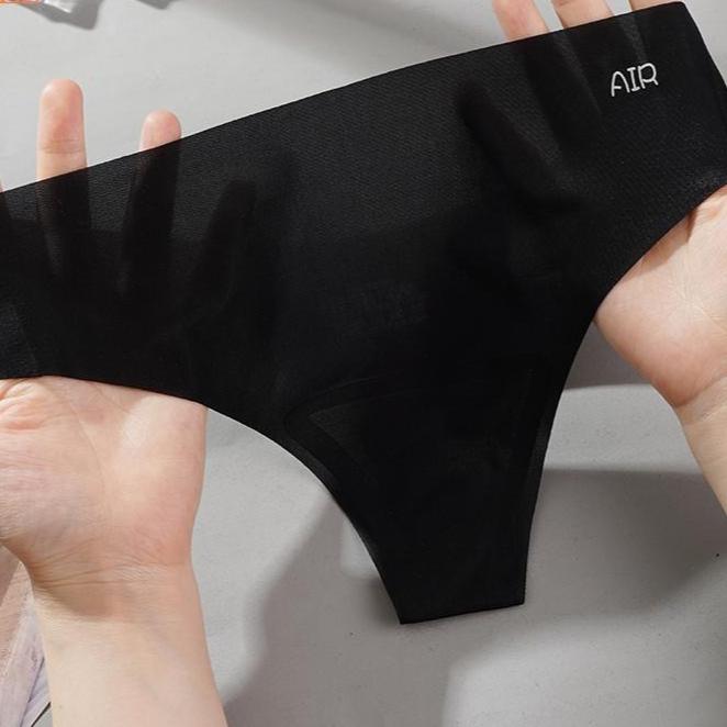 Damen Nahtlose Unterwäsche aus Eisseide mit unsichtbarem Tanga
