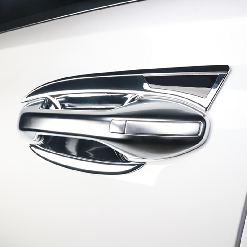 4PCS Car Exterior Accessories Outer Door Bowl Cover Trim ABS Plastic For Hyundai Palisade 2024 2025 LHD/RHD