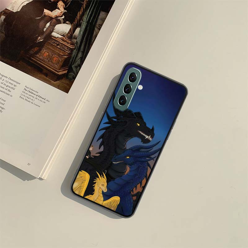 F-Fourth W-Wing Dragon Phone Case for Samsung A54 A14 A24 A34 A17 A37 A57 A55 A35 A25 A15 A07 A05S A04S A12 A22 A32 A52S A72 Gal