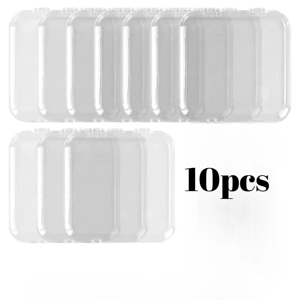

10pcs Transparent Acrylic Nail Storage Boxes for Jewelry and Tool Accessories