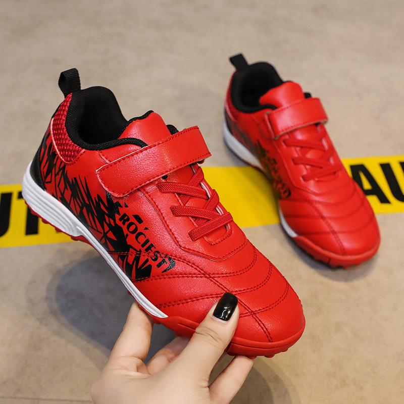 31-40 Pantofi Fotbal Copii Tineret Pantofi Fotbal Scurt Spike Velcro Antrenament Băieți Copii Ghete Fotbal