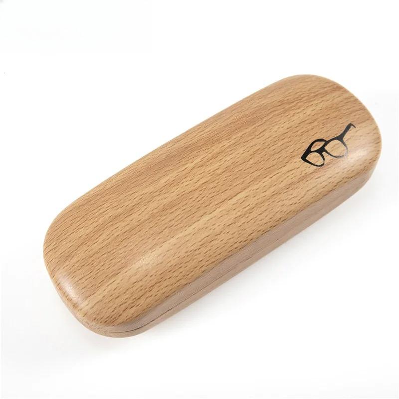 

High Quality Hard Glasses Case Women Wood Grain Eyeglass Case Cover Portable Reading Glasses Box For Men Spectacle Cases колір старого дерева