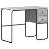 Desk with Storage Sonoma Grey 100 X 50 X 75 Cm