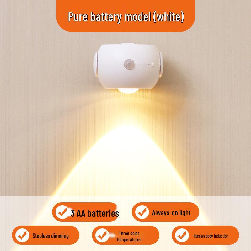 Magnetic Bedside Charging Night Light with Motion Sensor and Sunset Ambience