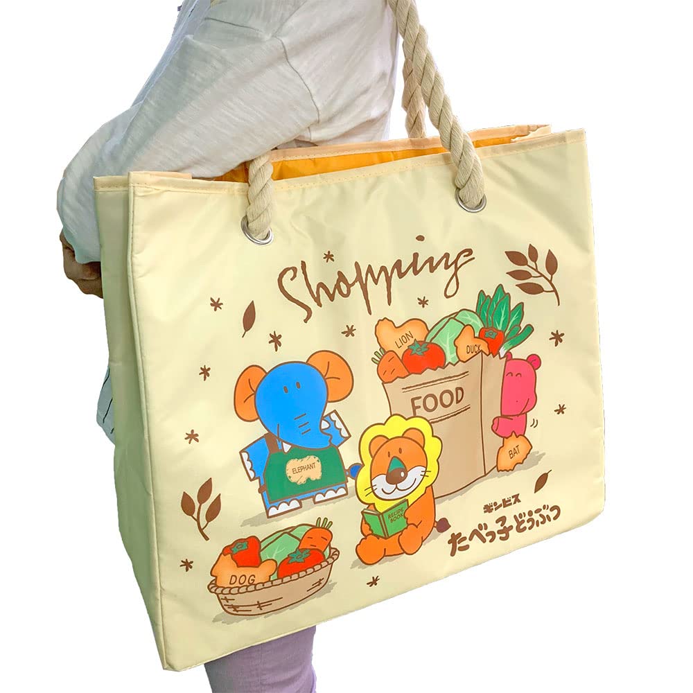 Large Perfect for Tabekko Animals Rope Bag with Insulated Aluminum Metallization Sheet 44 X 16 X 40 Official Merchandise [Character] Capacity,