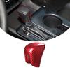ABS Red Fiber Gear Shift Head Cover Decorate Trim For Honda Civic 11th -
