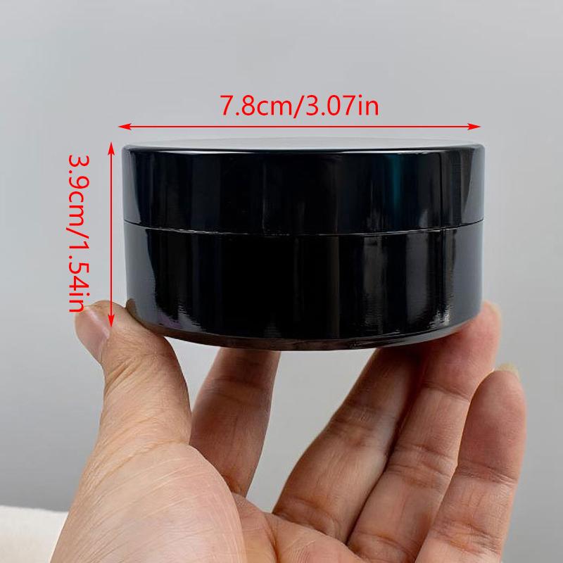 100g leeres Weithalsglas mit Löffel – Flacher Reisebehälter für Augenmasken, Körpercreme und Lotion