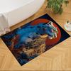 Snow Leopard In Ice Cave Non-Slip Home Carpet Design for Office Decor Living Room Gift