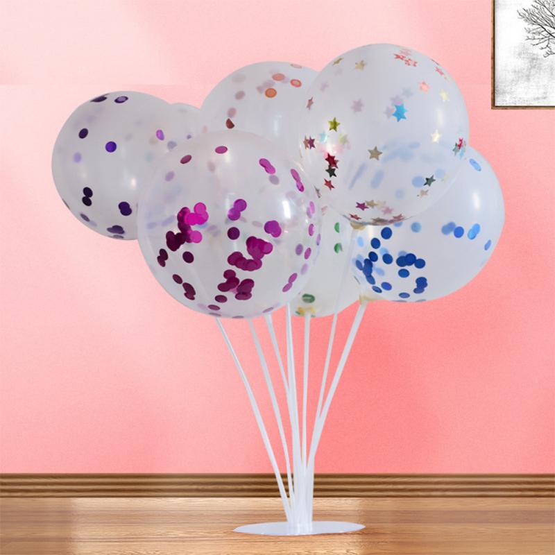 Latex  Transparent  Balloon 12-inch Sequined Confetti Holiday Wedding Decoration Confession Balloon