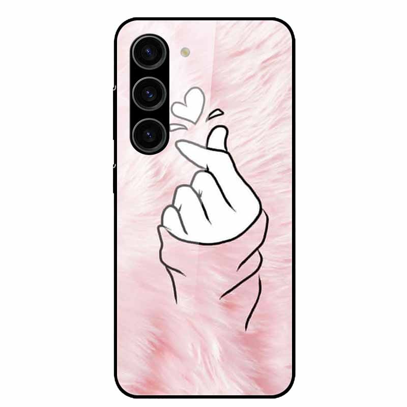 For Samsung Galaxy S25 Plus Case Tempered Glass Hard Phone Cover for Samsung S25 Ultra 5G Back Cases for GalaxyS25 S 25 S25Plus
