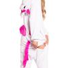 Damen Schlafanzug Overall Kigurumi Onesie Kostüm Einhorn Rosa 145-155 cm S