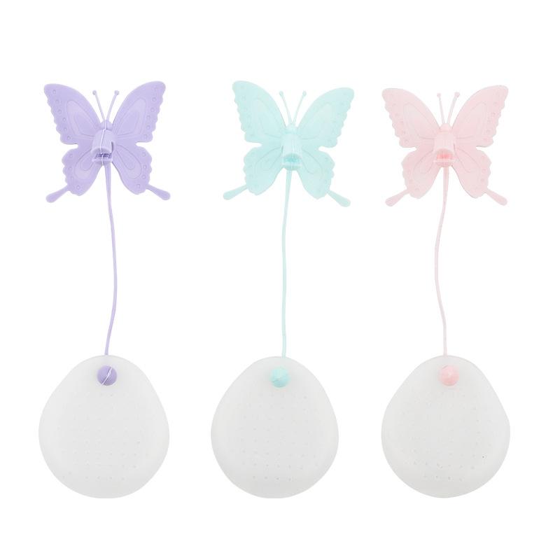 1/3Pcs Butterfly Shape Tea Infuser Silicone Tea Strainer Loose Leaf Tea Filter Reusable Tea Maker For Home Office Tea Making