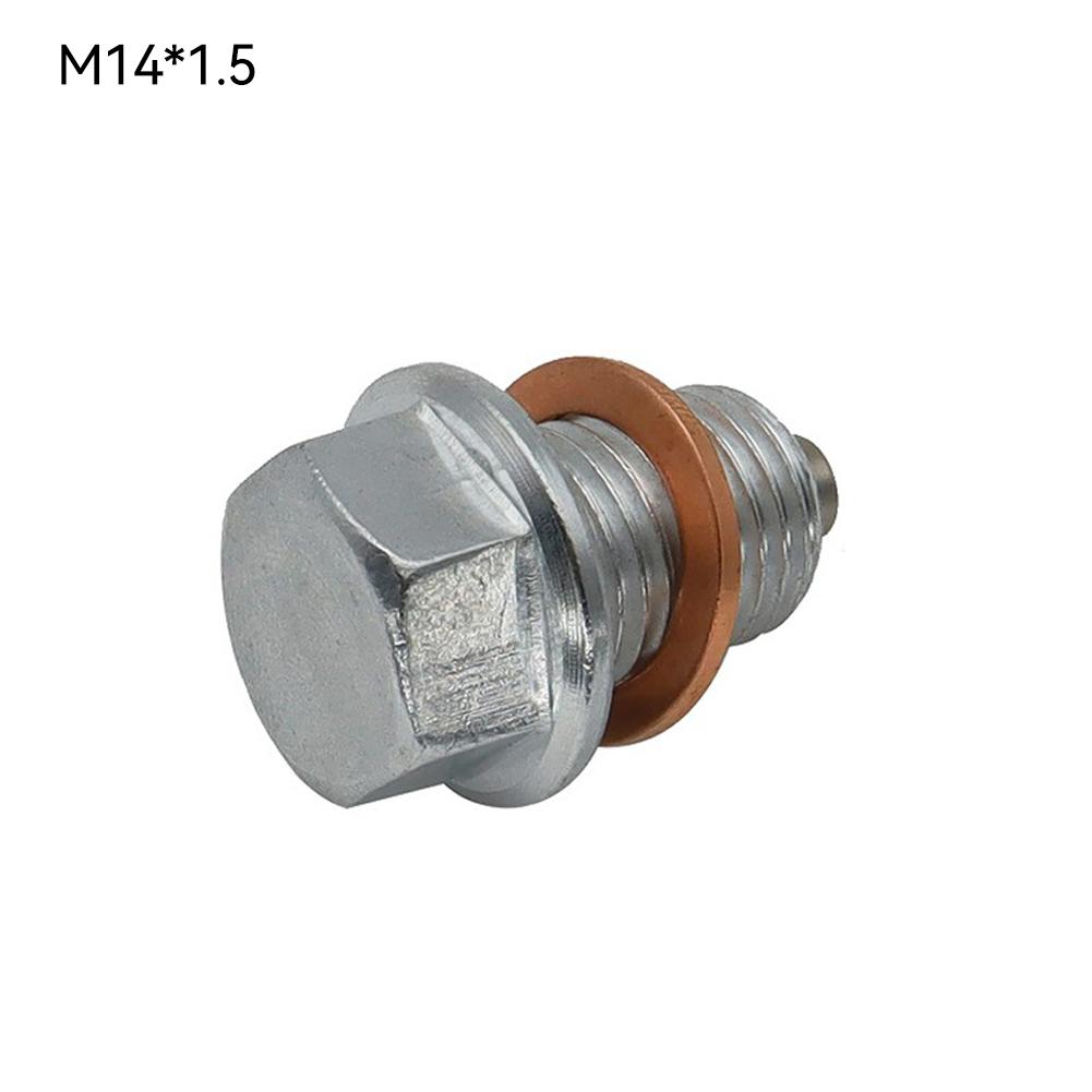 Edelstahl Silber Magnetische Ölablassschraube Ölablassmutter Autoteile M12x1.25 M14x1.5 M12 x1.75