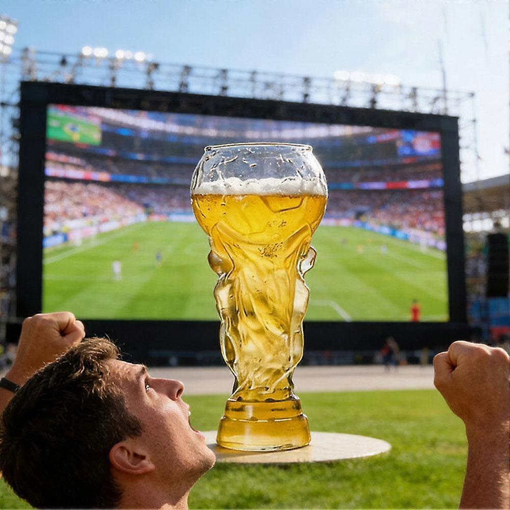 Eco-Friendly Pure Glass Trophy Beer Stein 850ml Professional-Grade Soccer Celebration Cup for Game Night Craft Beer & Lager Enthusiasts 2026