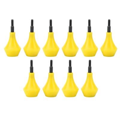 10PCS Archery Arrow Head Safety Arrow Tips Screw In Nylon Archery Accessory for Hunting Game Practice Kids Adults Yellow