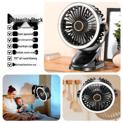 Li Shen Mini USB Quiet Clip-on Desk Fan