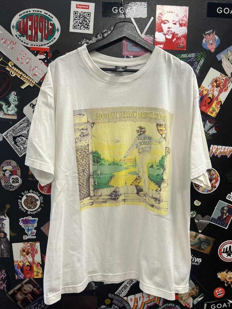 Vtg 1987 Elton John Goodbye Yellow Brick Road White Unisex Shirt S5XL WA1228 L