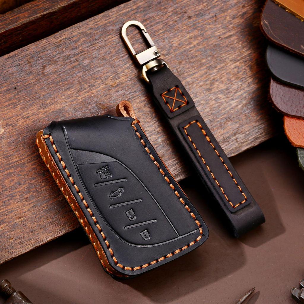 Handmade Genuine Leather Car Key Cover for Lexus