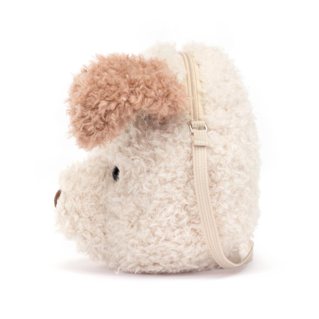 Jellycat Little Pup Plush Inch Crossbody and Shoulder Purse Fun and Unique Handbag Bag, 7.5 - -