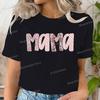 Uroczy Koszulka z Kwiatowym Wzorem dla Mamy Prezent na Dzień Matki Modne Koszulki Prezent dla Nowej Mamy Graficzna Koszulka na Dzień Matki Kwiatowa Mama Koszulki Retro