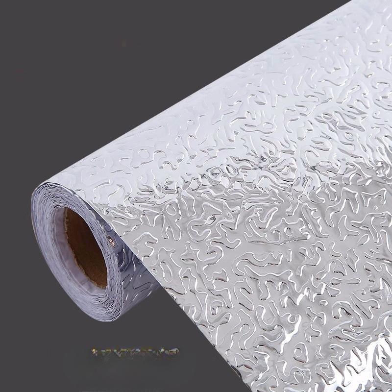 

Наклейка из алюминиевой фольги для кухонной плиты, устойчивая к высоким температурам, самоклеящаяся наклейка для керамической плитки, устойчивая к воздействию масла 60 * 200 type