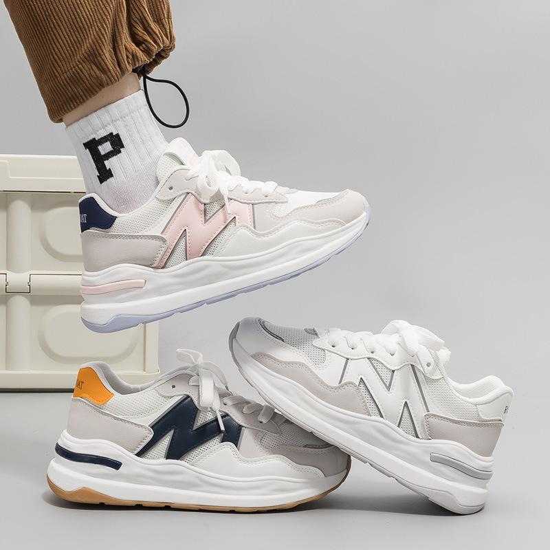 Ins Korean Version of Thick-soled Heightening Breathable Running Sports Shoes Summer New Dad Shoes Women's Little White Shoes Women's A1835