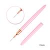 7/9/11/15/20mm Nail Art Liner Brush DIY Drawing Lines Stripe Flower Painting Pen Pink