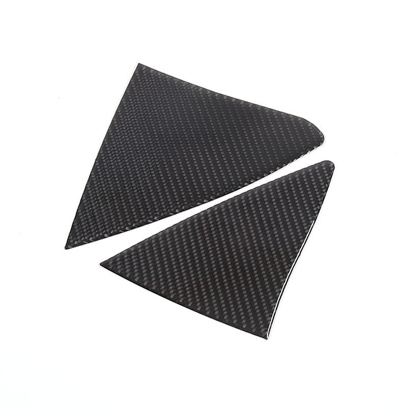 Para Subaru Forester 2013-18, tablero de Control Central de coche de fibra de carbono suave, cubierta de panel de ambos lados, pegatinas embellecedoras para coche