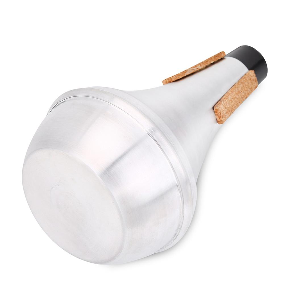 Aluminum Alloy & Cork Strips Practice Trumpet Mute Brasses Musical Instrument Part Accessory