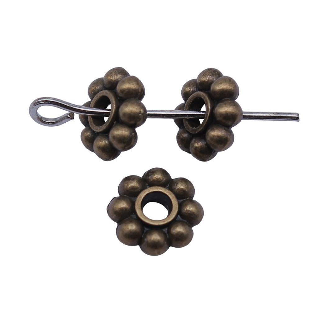 Caps Beaded Edge Spacer Beads Antique Style For DIY Jewelry Projects