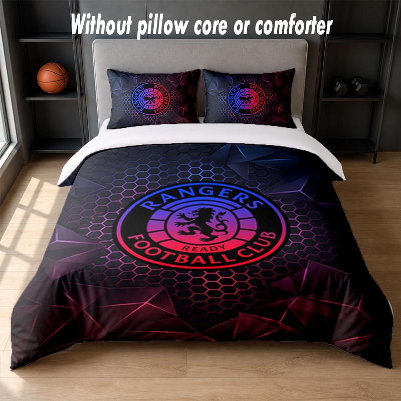 Set Biancheria da Letto Design Rangers FC 1 Copripiumino + 2 Federe Morbido Traspirante Biancheria da Letto per la Casa