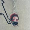 Kawaii Demon Slayer Cartoon Acrylic Keychain Kamado Tanjirou Anime Action Figures Doll Car Key Bag Decoration Cute Gift for Girl