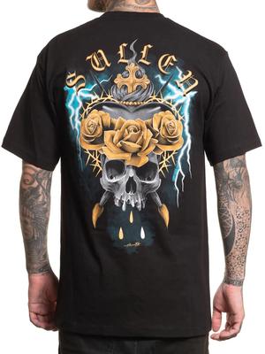 T-shirt Standard a Manica Corta da Uomo Sullen Triton Rose con Stampa Teschio Arte Tatuaggio