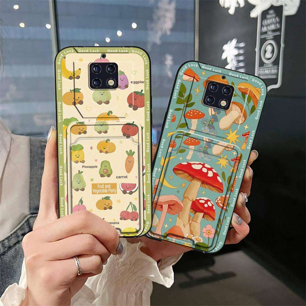 Card Slot Waterproof Phone Case For Oukitel WP6 TPU Cartoon Soft Case Silicone Anti-dust Card Bag Cover Dirt-resistant