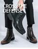 Men's British Style Color Block Leather High-Top Pointed Toe Casual Knight Boots