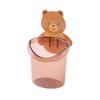 Toothbrush Holder Adorable Bear Hug Storage Cup Wall-mounted Drain Design Easy Organization Toothbrush Cup Bathroom Supplies
