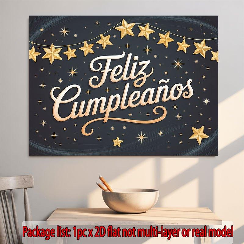 Party Backdrop Flat Feliz Cumpleaos Events Wedding Coming Ceremony Four Season Photo Background Decor Front Door Decor Celebrations